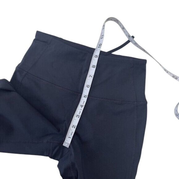 CORE IO Women Crop Leggings black SZ XS Mesh Details-back Pocket- Activewear - Picture 6 of 12